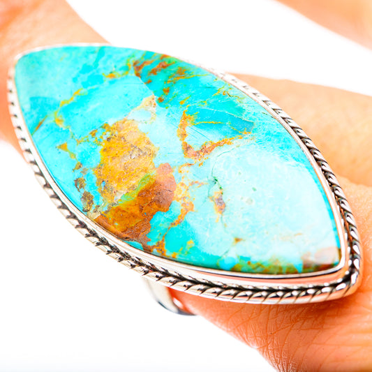 Chrysocolla Rings handcrafted by Ana Silver Co - RING132033