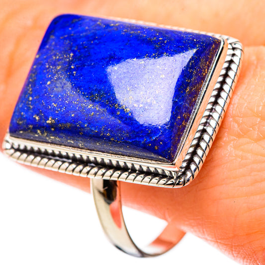 Lapis Lazuli Rings handcrafted by Ana Silver Co - RING132036