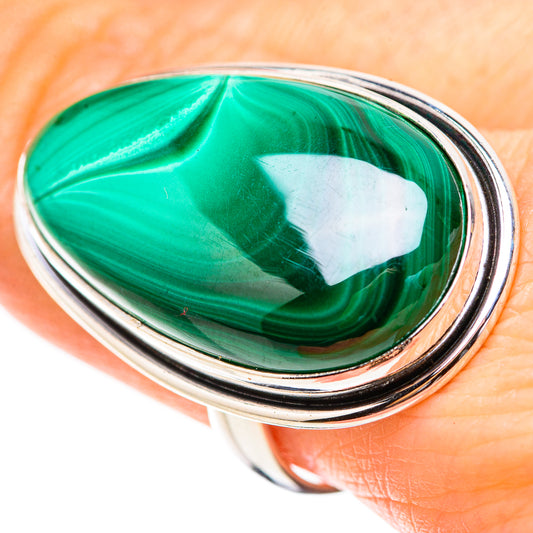 Malachite Rings handcrafted by Ana Silver Co - RING132043