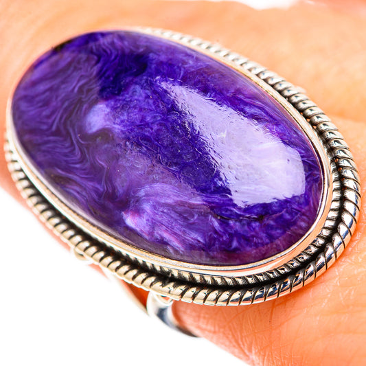 Charoite Rings handcrafted by Ana Silver Co - RING132047