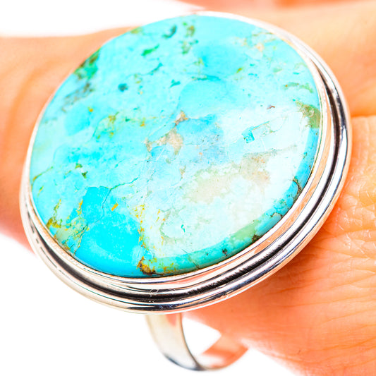 Chrysocolla Rings handcrafted by Ana Silver Co - RING132060