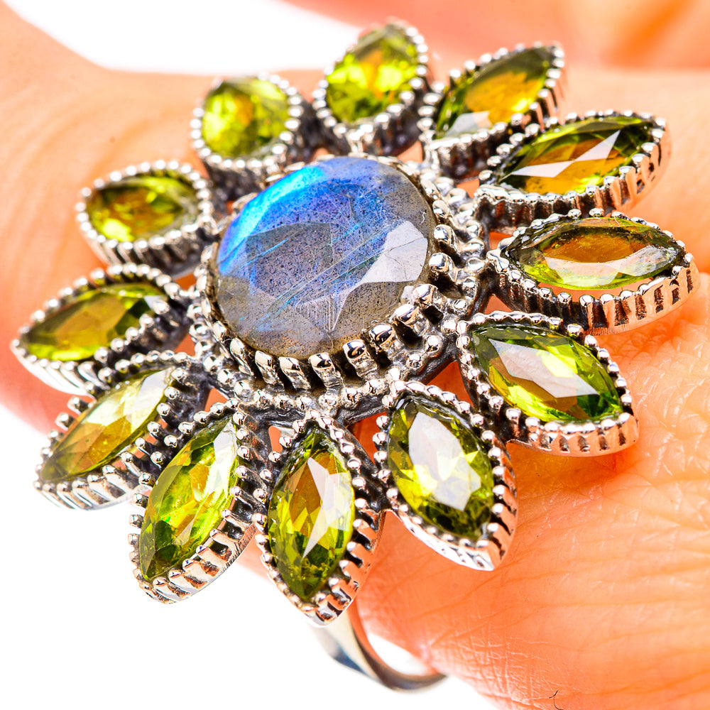 Labradorite Rings handcrafted by Ana Silver Co - RING132063