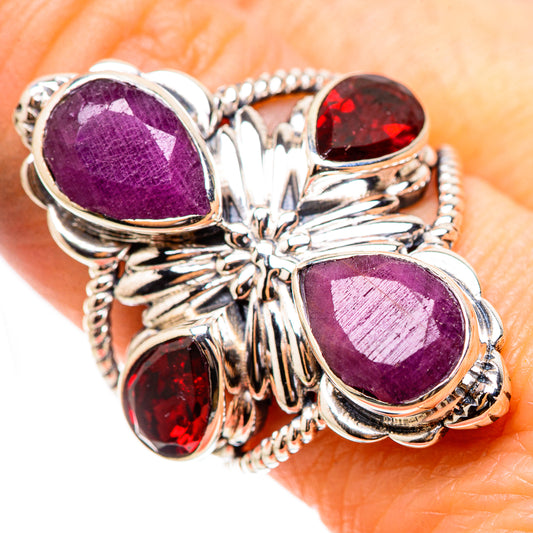 Ruby Rings handcrafted by Ana Silver Co - RING132064