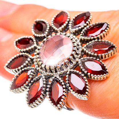 Rose Quartz Rings handcrafted by Ana Silver Co - RING132066