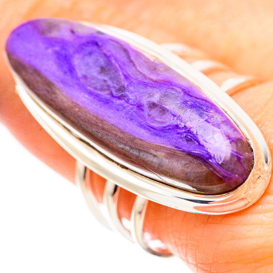 Charoite Rings handcrafted by Ana Silver Co - RING132068