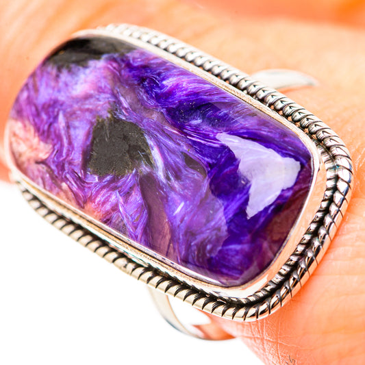 Charoite Rings handcrafted by Ana Silver Co - RING132086