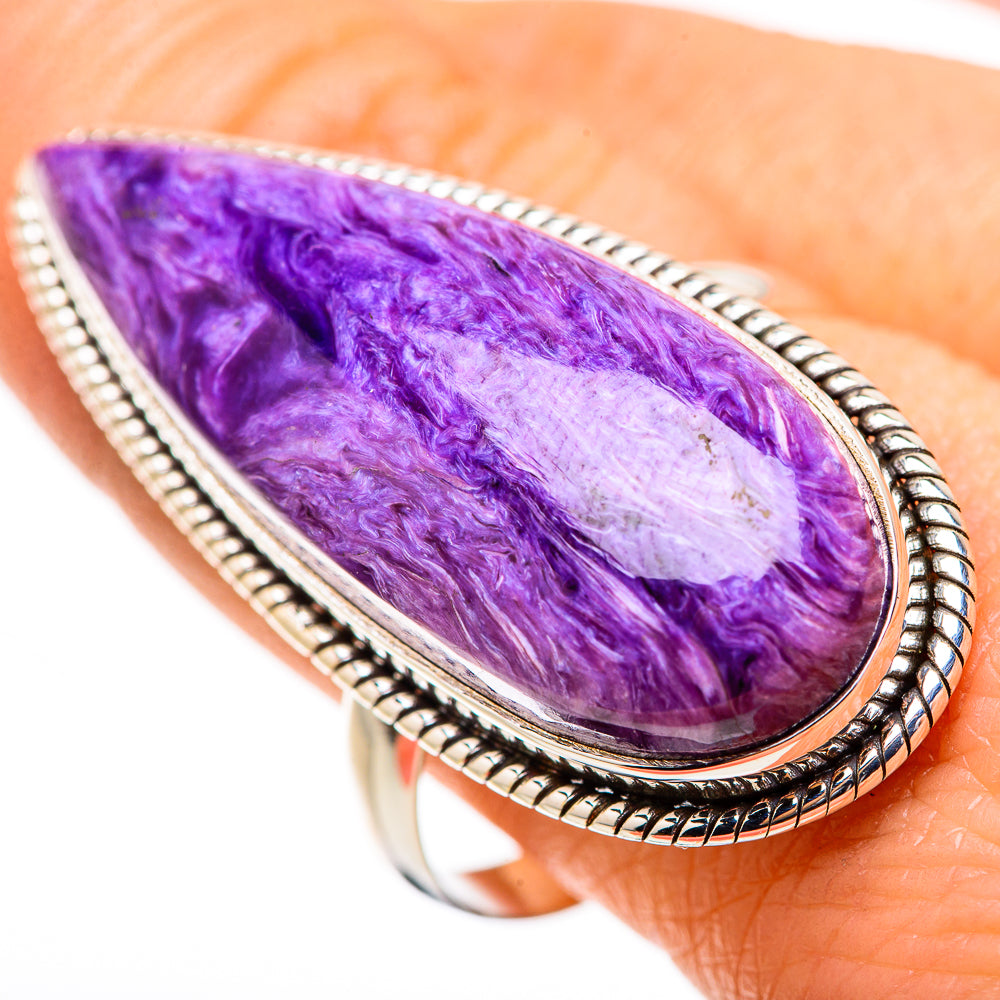 Charoite Rings handcrafted by Ana Silver Co - RING132087