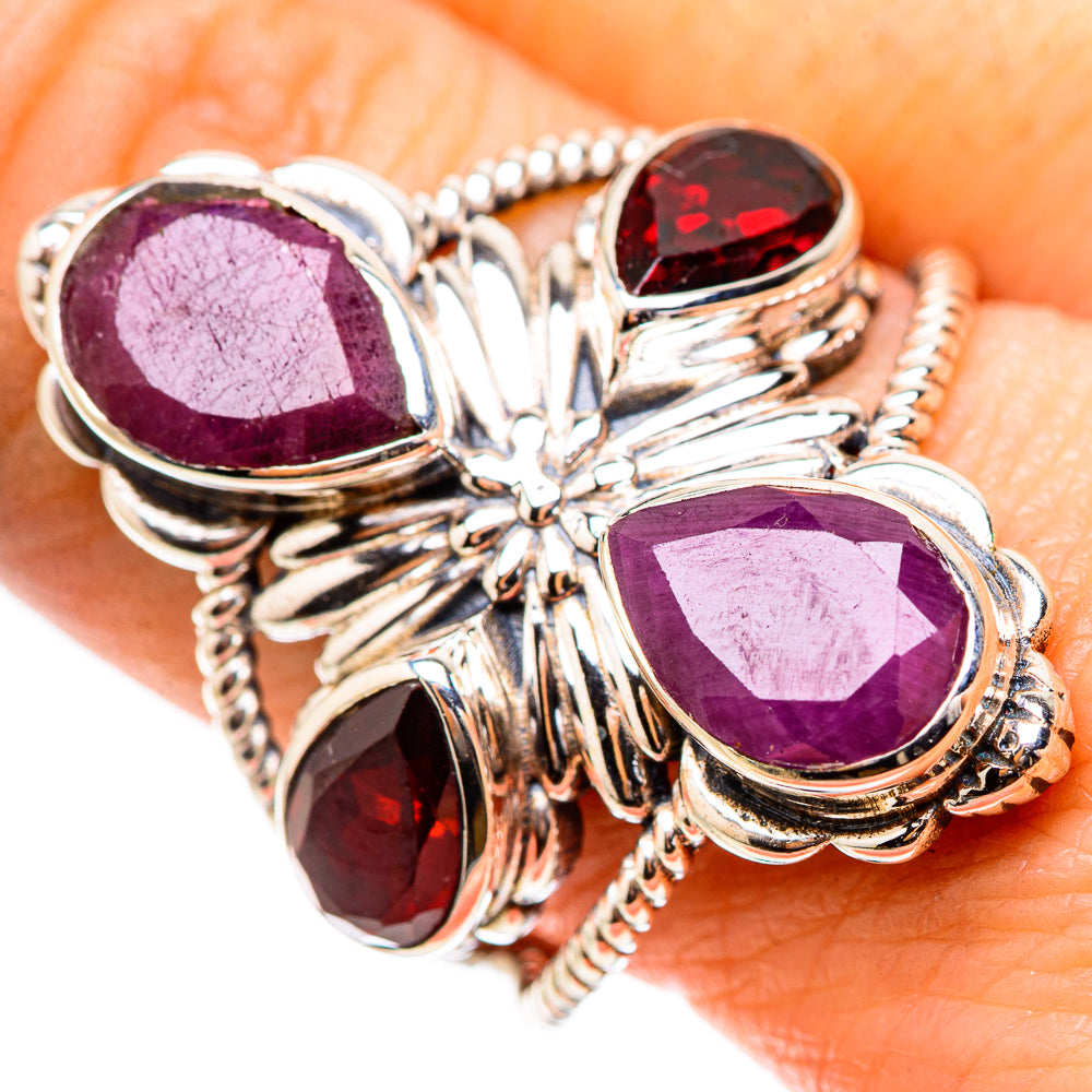 Ruby Rings handcrafted by Ana Silver Co - RING132105
