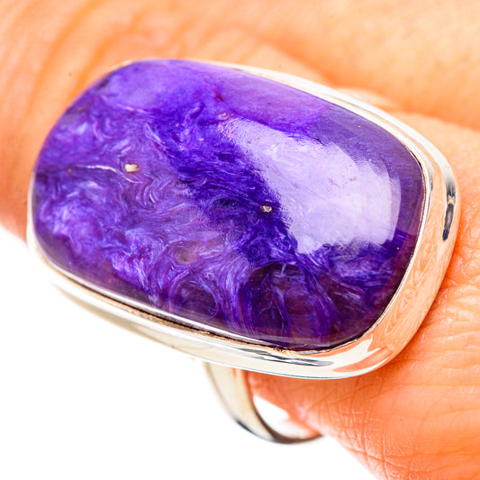 Charoite Rings handcrafted by Ana Silver Co - RING132106