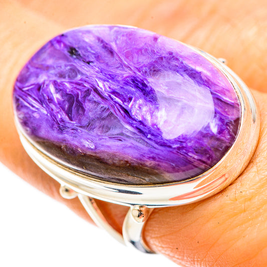 Charoite Rings handcrafted by Ana Silver Co - RING132107