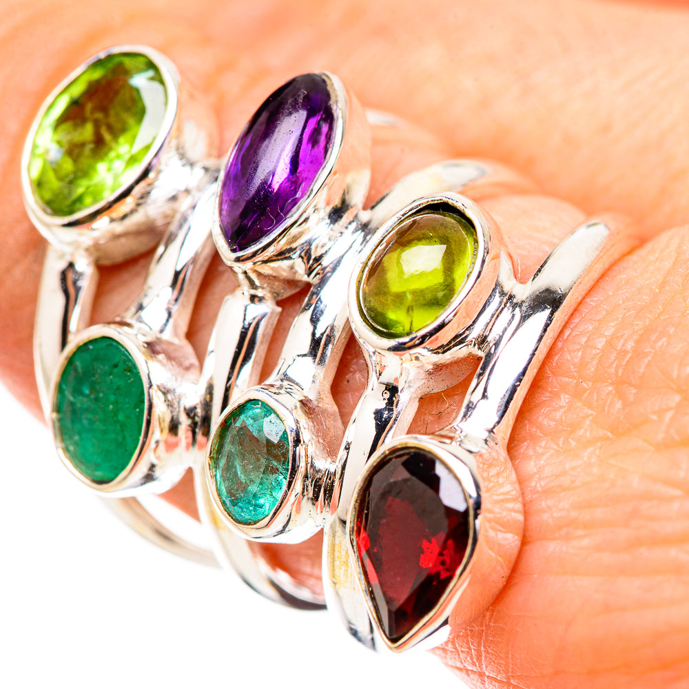 Garnet Rings handcrafted by Ana Silver Co - RING132112