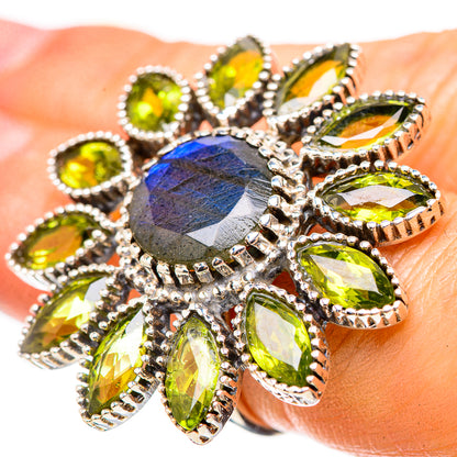 Labradorite Rings handcrafted by Ana Silver Co - RING132119