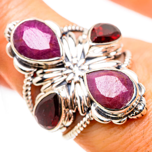 Ruby Rings handcrafted by Ana Silver Co - RING132120