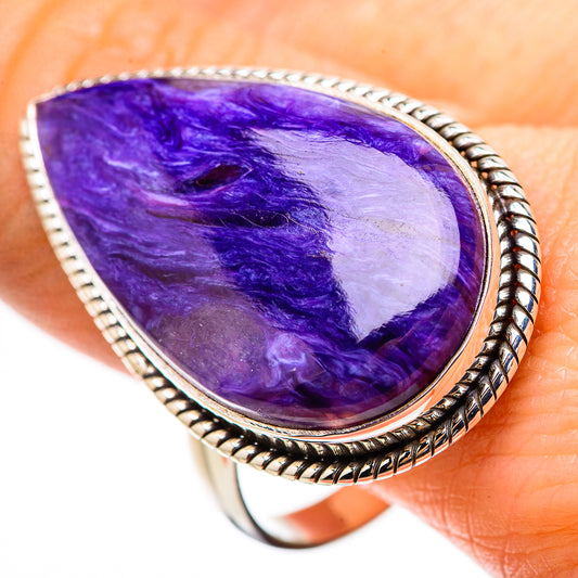 Charoite Rings handcrafted by Ana Silver Co - RING132121