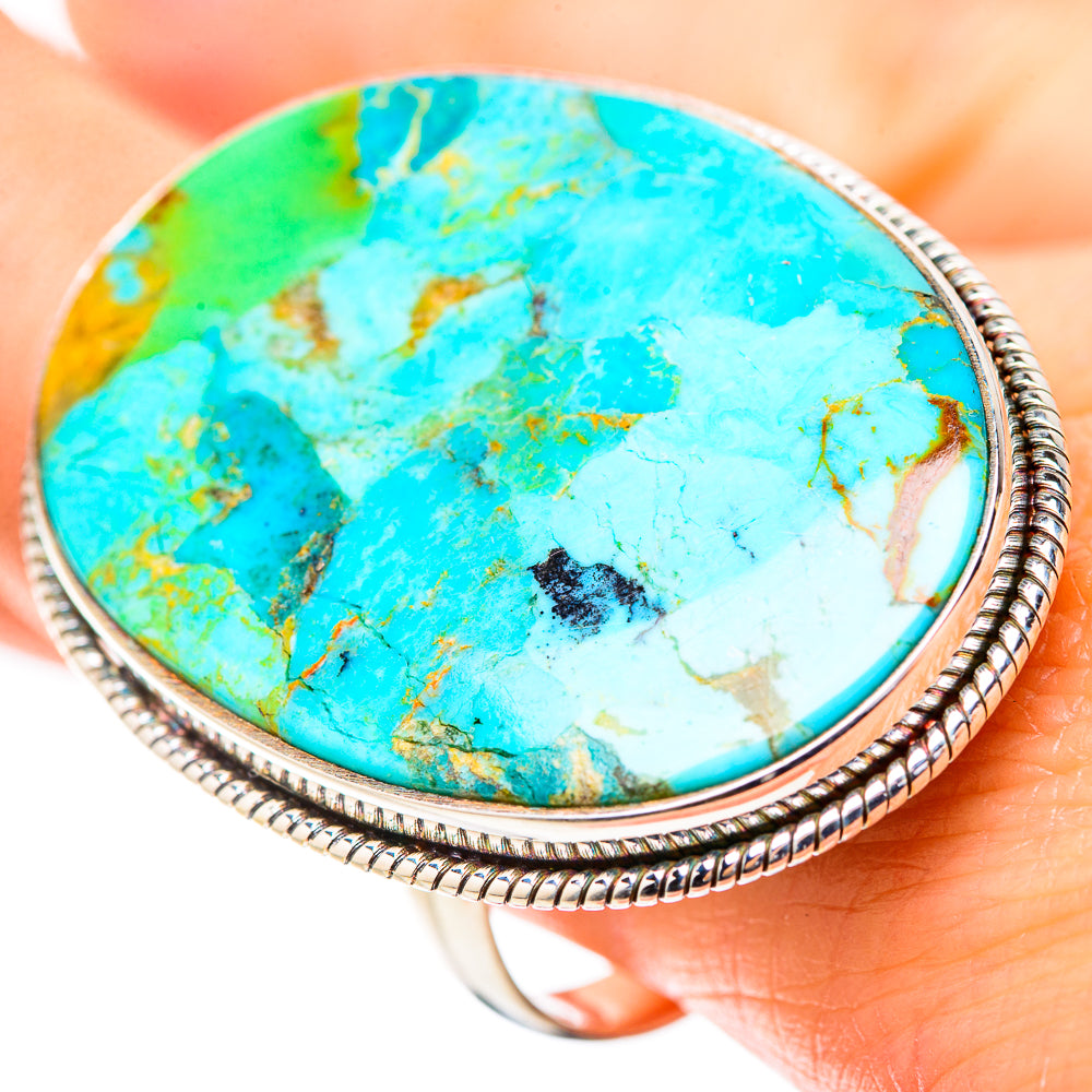 Chrysocolla Rings handcrafted by Ana Silver Co - RING132131