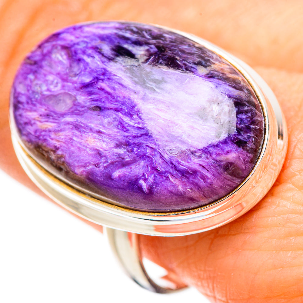Charoite Rings handcrafted by Ana Silver Co - RING132136