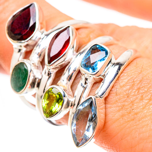 Garnet Rings handcrafted by Ana Silver Co - RING132139