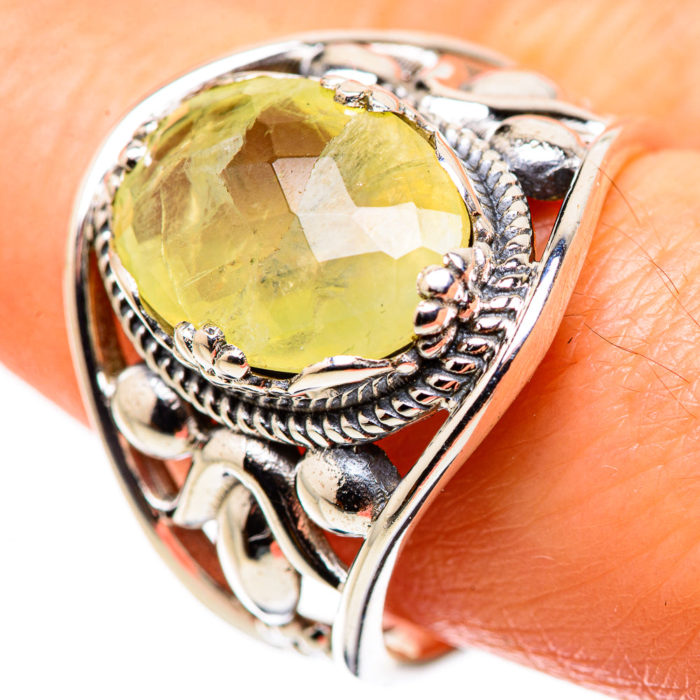 Prehnite Rings handcrafted by Ana Silver Co - RING132154