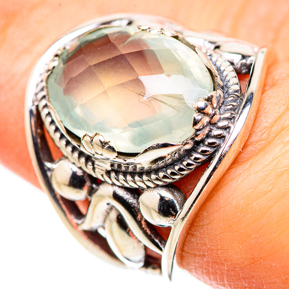 Aqua Chalcedony Rings handcrafted by Ana Silver Co - RING132171