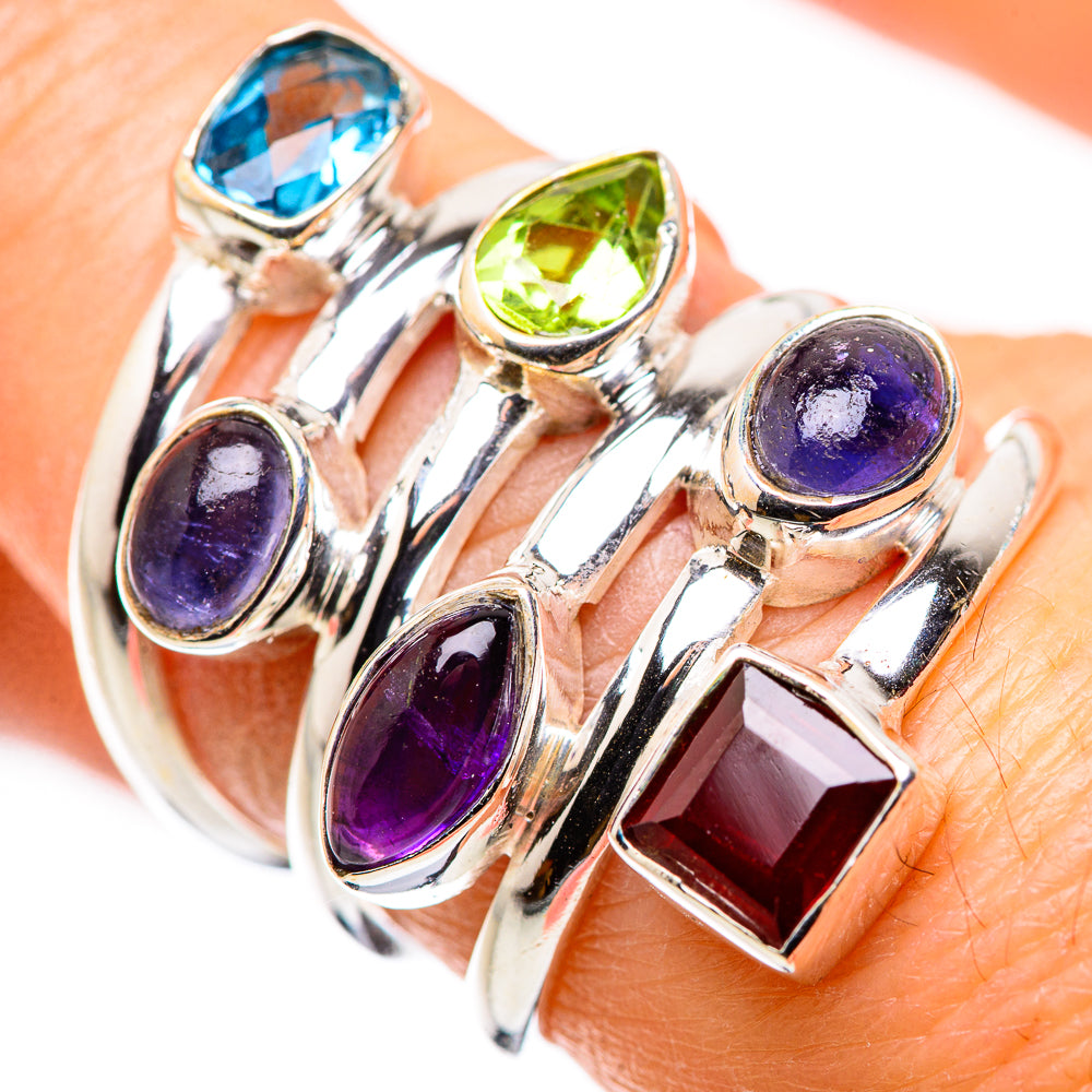 Garnet Rings handcrafted by Ana Silver Co - RING132180