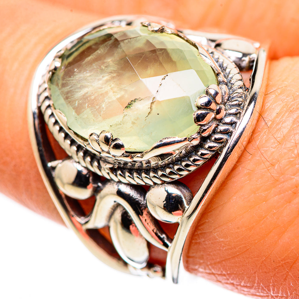 Prehnite Rings handcrafted by Ana Silver Co - RING132187