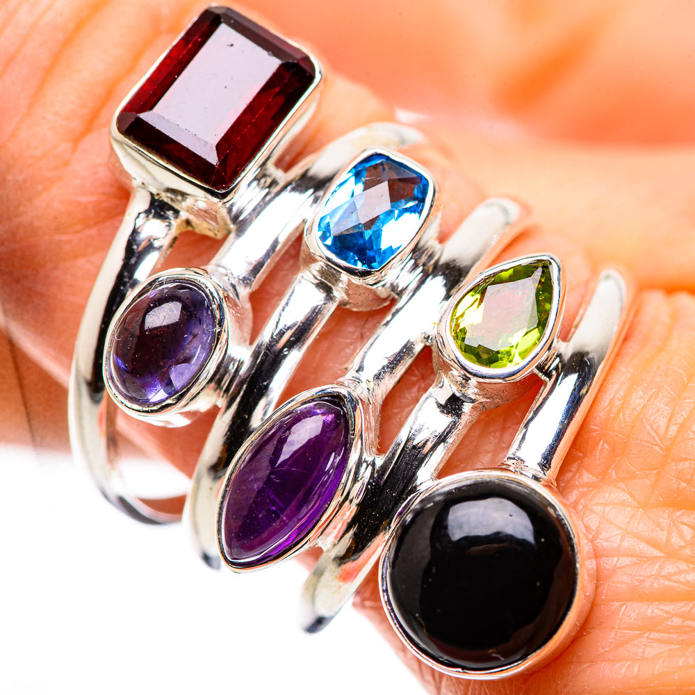 Garnet Rings handcrafted by Ana Silver Co - RING132194