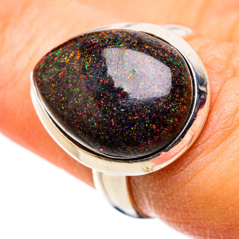 Andamooka Opal Rings handcrafted by Ana Silver Co - RING132197