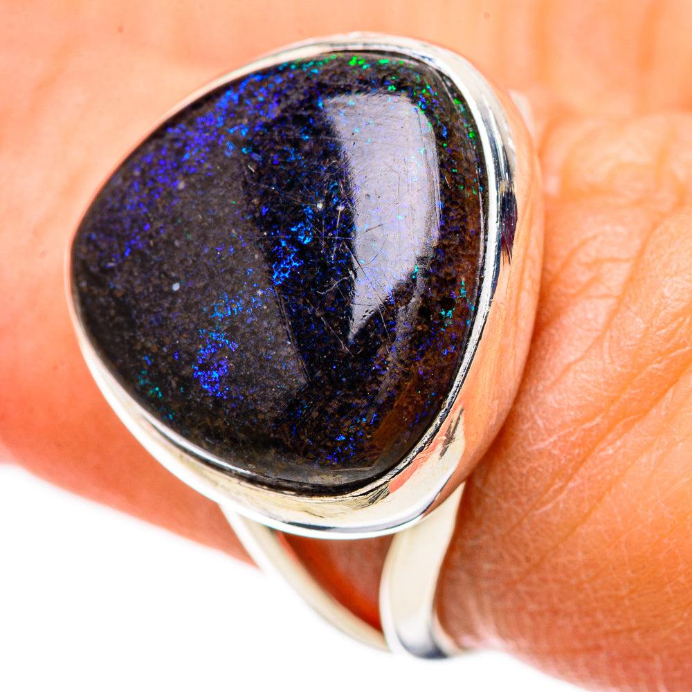 Andamooka Opal Rings handcrafted by Ana Silver Co - RING132198