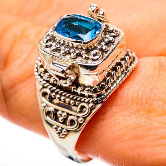 Swiss Blue Topaz Rings handcrafted by Ana Silver Co - RING132201