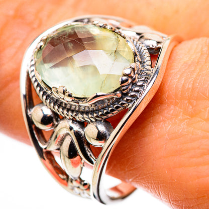 Prehnite Rings handcrafted by Ana Silver Co - RING132204
