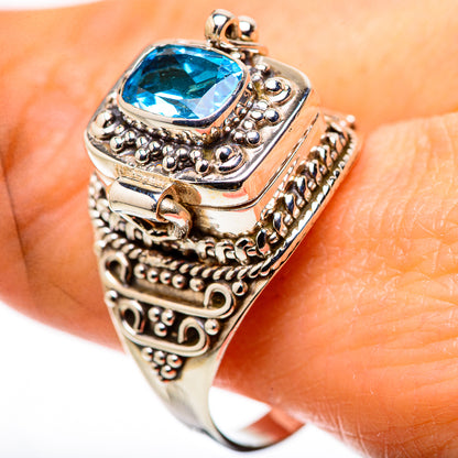 Swiss Blue Topaz Rings handcrafted by Ana Silver Co - RING132216