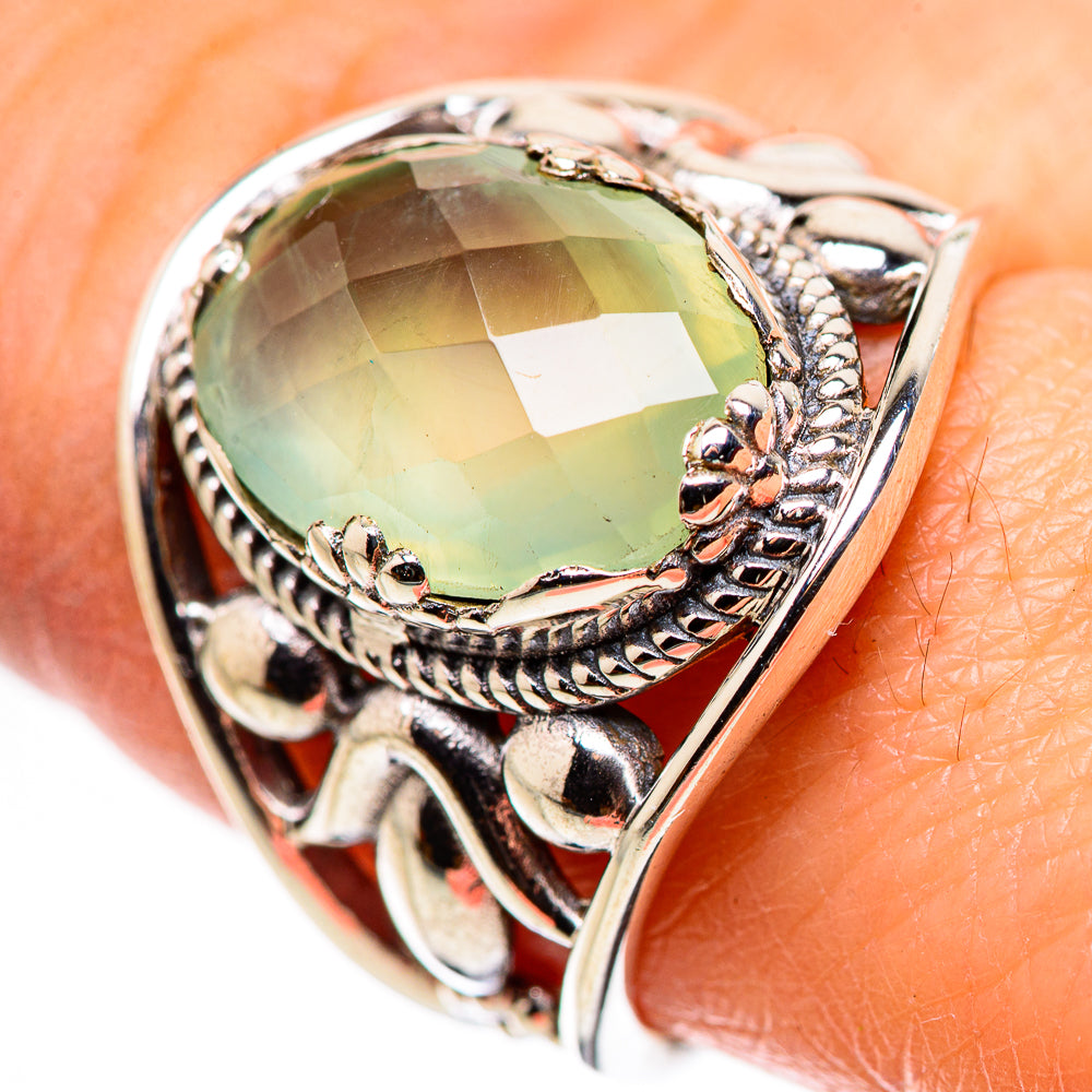 Prehnite Rings handcrafted by Ana Silver Co - RING132219