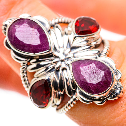 Ruby Rings handcrafted by Ana Silver Co - RING132220