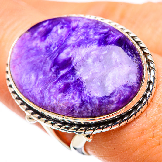 Charoite Rings handcrafted by Ana Silver Co - RING132221