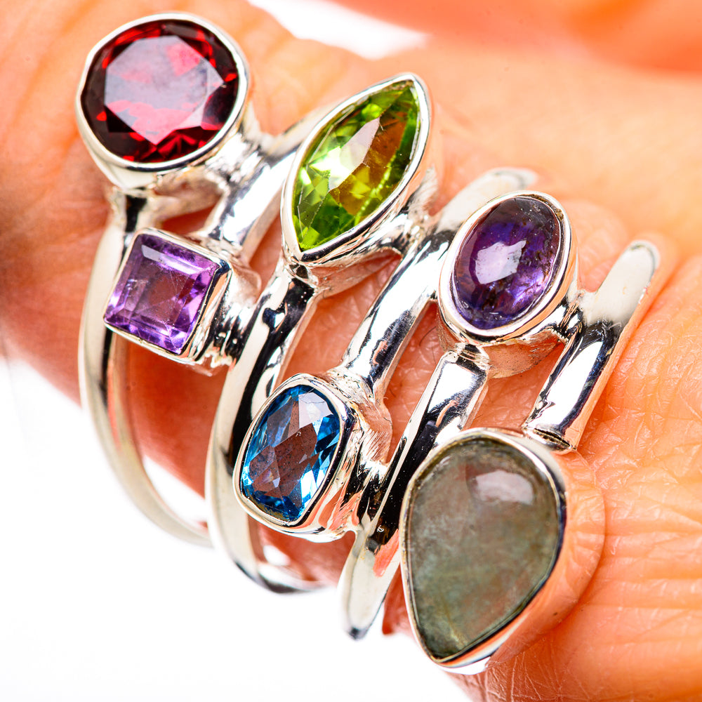 Garnet Rings handcrafted by Ana Silver Co - RING132226
