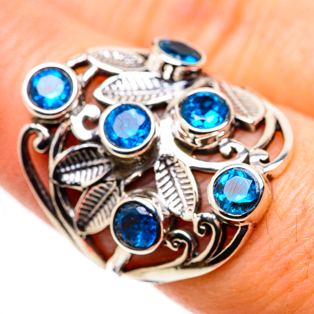 Swiss Blue Topaz Rings handcrafted by Ana Silver Co - RING132232