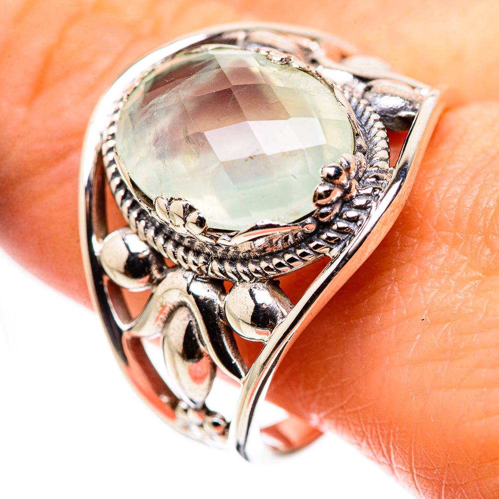 Prehnite Rings handcrafted by Ana Silver Co - RING132233