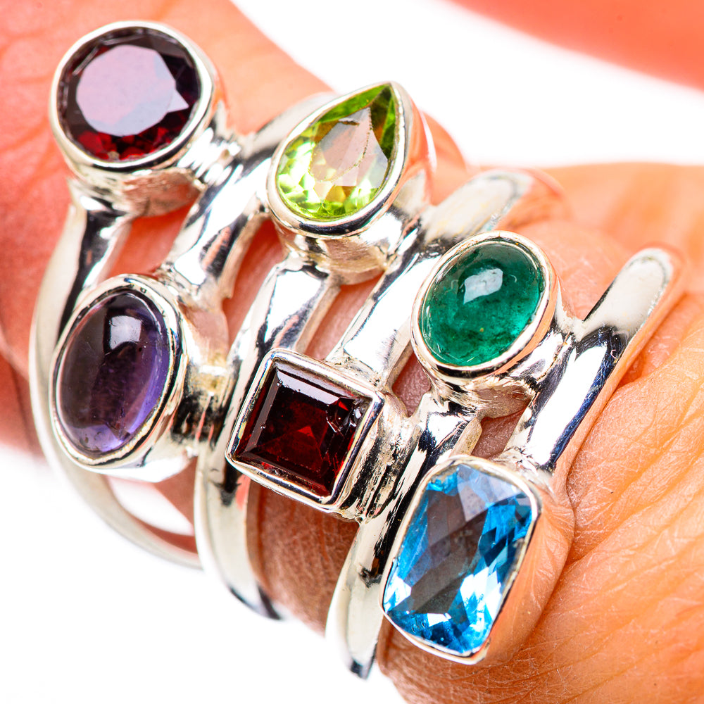 Blue Topaz Rings handcrafted by Ana Silver Co - RING132240