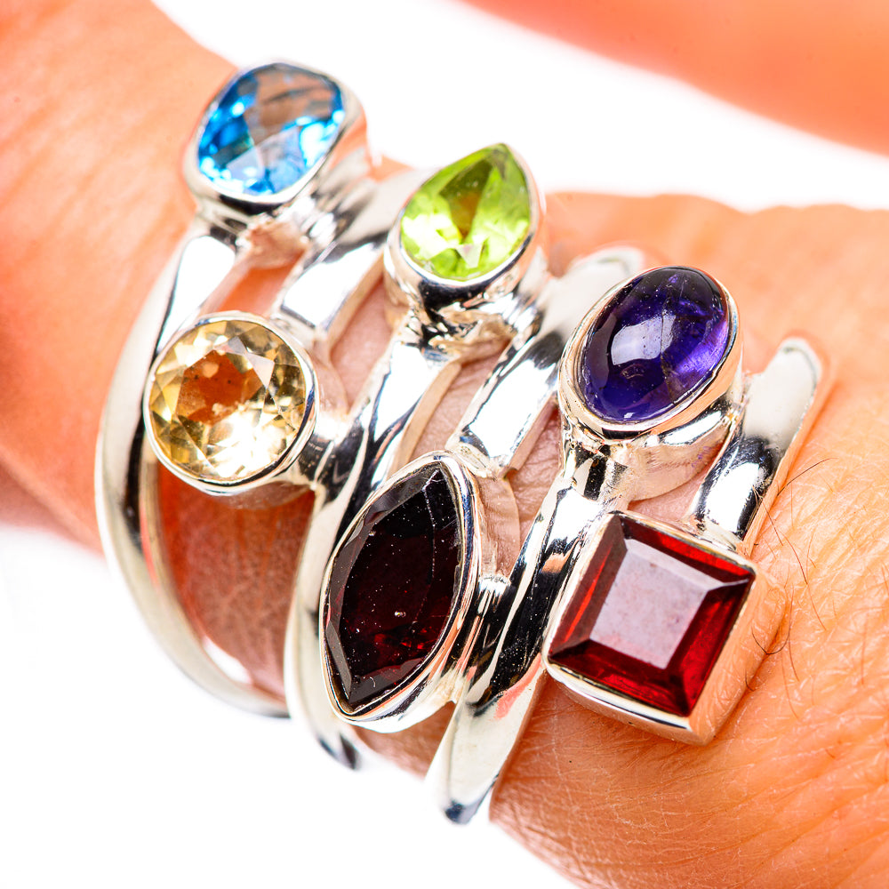 Garnet Rings handcrafted by Ana Silver Co - RING132241
