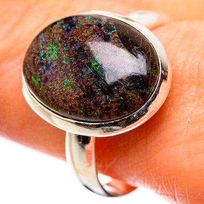 Andamooka Opal Rings handcrafted by Ana Silver Co - RING132242