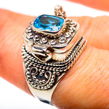 Swiss Blue Topaz Rings handcrafted by Ana Silver Co - RING132245