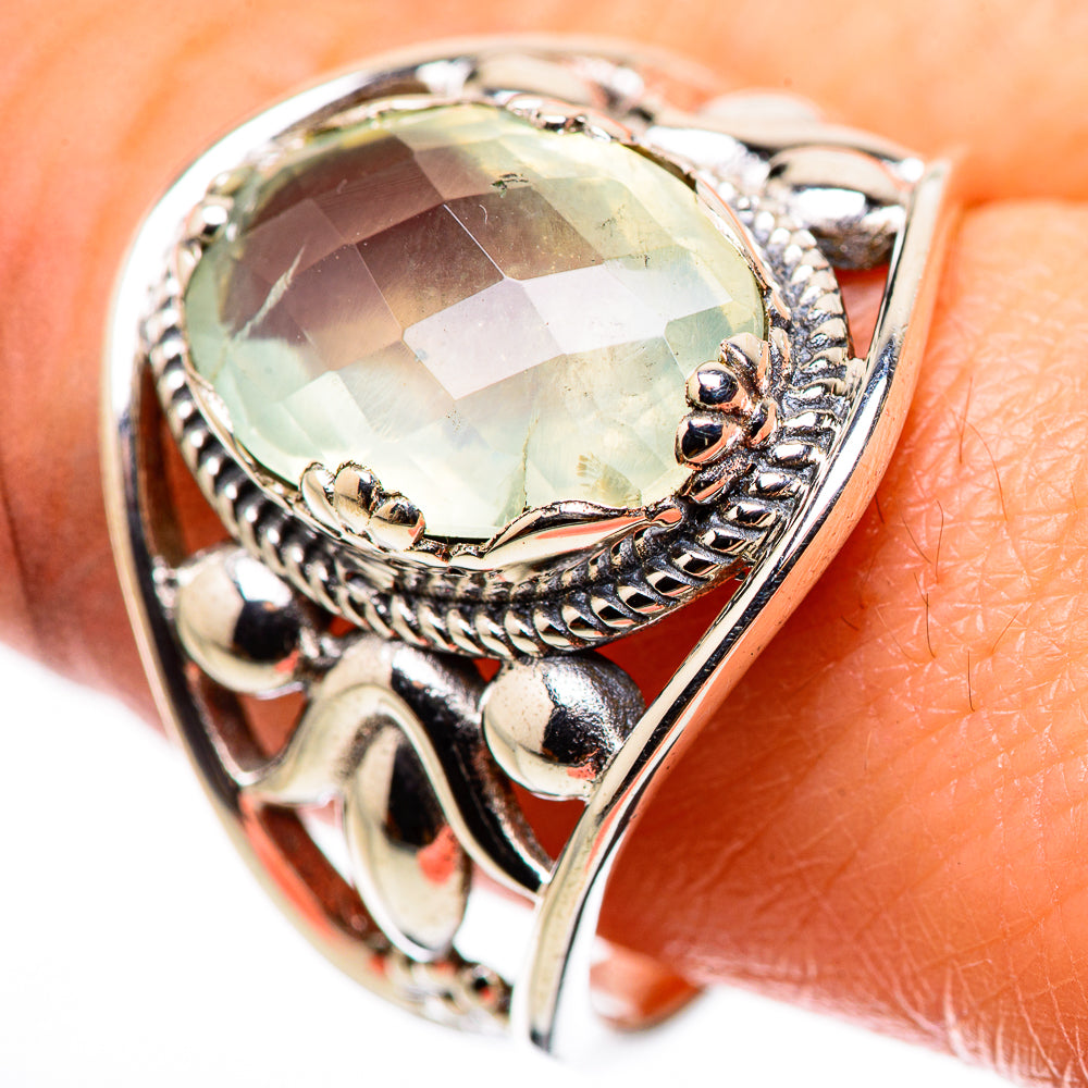 Prehnite Rings handcrafted by Ana Silver Co - RING132247