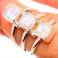 Rainbow Moonstone Rings handcrafted by Ana Silver Co - RING132251