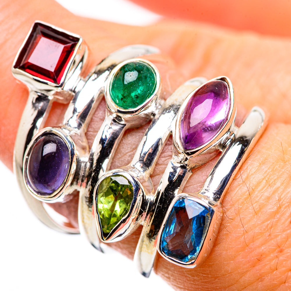 Garnet Rings handcrafted by Ana Silver Co - RING132252