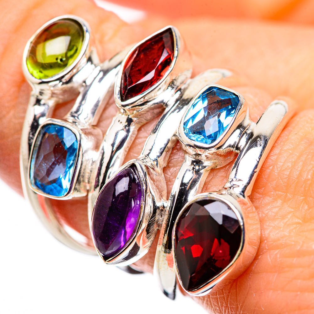 Garnet Rings handcrafted by Ana Silver Co - RING132253