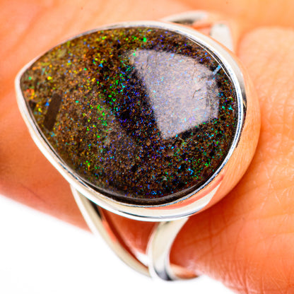 Andamooka Opal Rings handcrafted by Ana Silver Co - RING132255