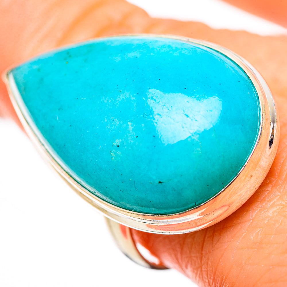 Peruvian Amazonite Rings handcrafted by Ana Silver Co - RING132261