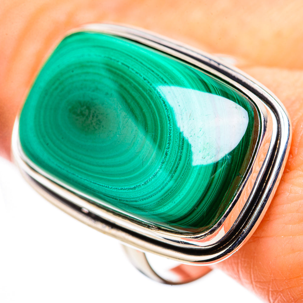 Malachite Rings handcrafted by Ana Silver Co - RING132272