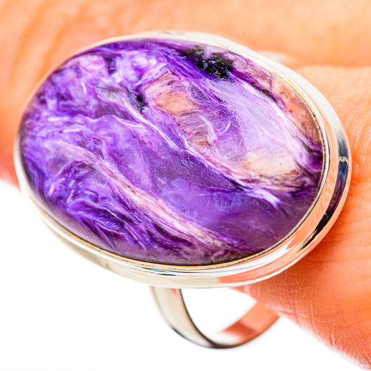 Charoite Rings handcrafted by Ana Silver Co - RING132275