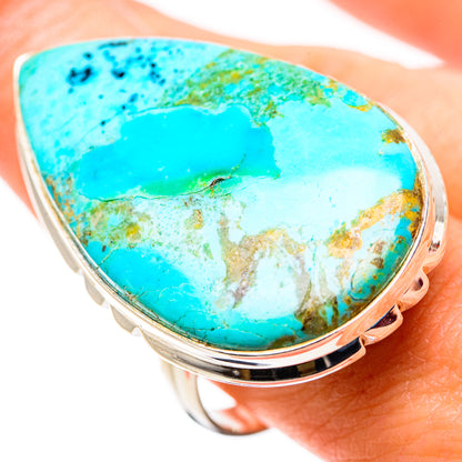 Chrysocolla Rings handcrafted by Ana Silver Co - RING132287